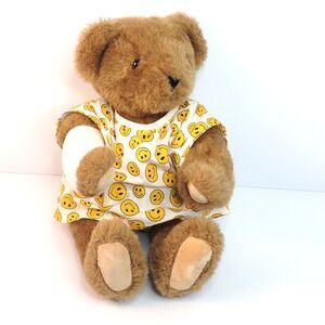 Vermont Jointed Teddy Bear Honey Colored Hospital Get Well Hand Made 16"